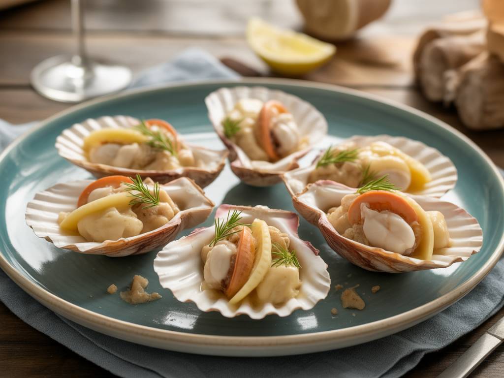 Que boire avec des coquilles saint jacques à la crème : les vins blancs à privilégier
