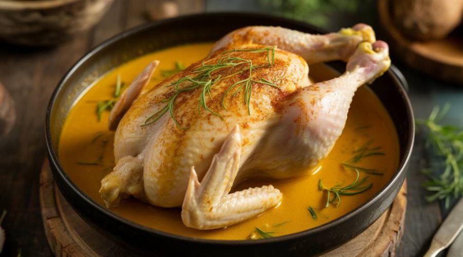 Que boire avec un poulet au curry lait de coco : harmonies entre épices et vins