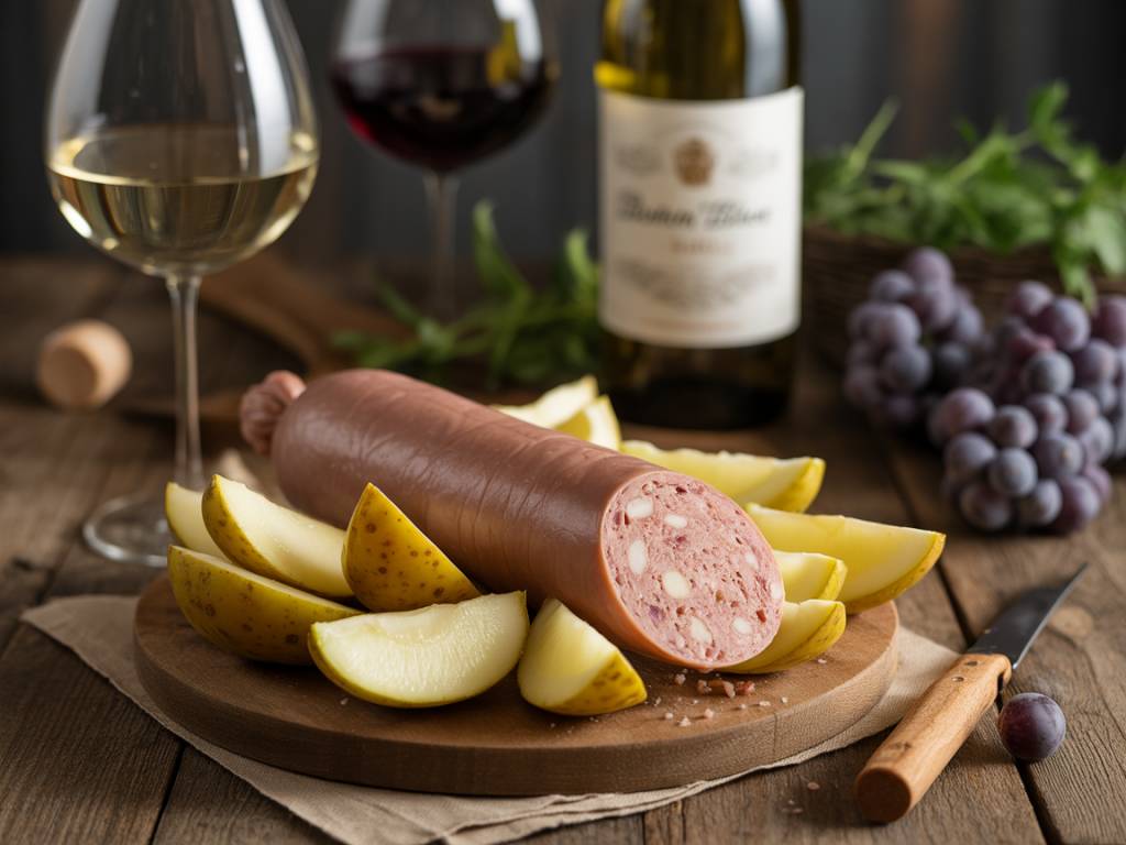 Quel vin avec du boudin blanc aux pommes : des choix entre vins blancs et rouges délicats