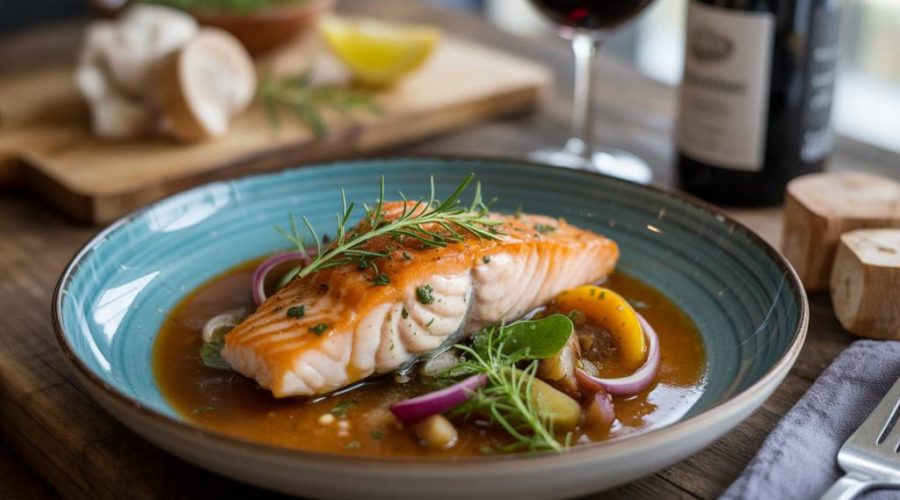 Quel vin avec du poisson en sauce : réussir un accord mets et vins équilibré