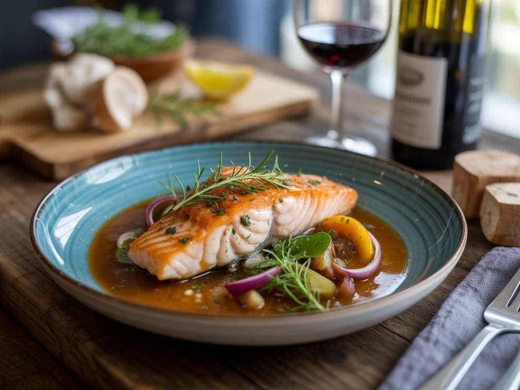 Quel vin avec du poisson en sauce : réussir un accord mets et vins équilibré